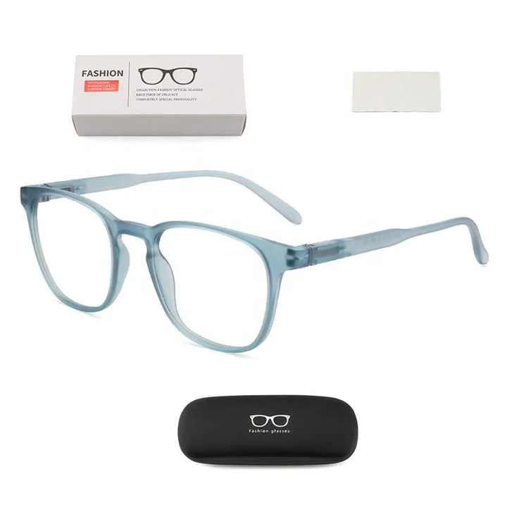 نظارات للجنسين Tr90, نظارات حجب الضوء الأزرق ، نظارات مربعة ، إطار الكمبيوتر ، مع التعبئة والتغليفUnisex TR90 Glasses, Blue Light Blocking Glasses, Square Glasses, Computer Frame, with Packaging