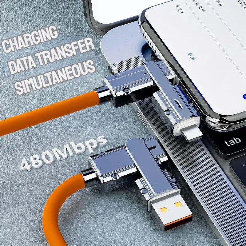 2 in 2 Type c to Type c Cable for Fast Charging Iphone Ipad Huawei Samsung