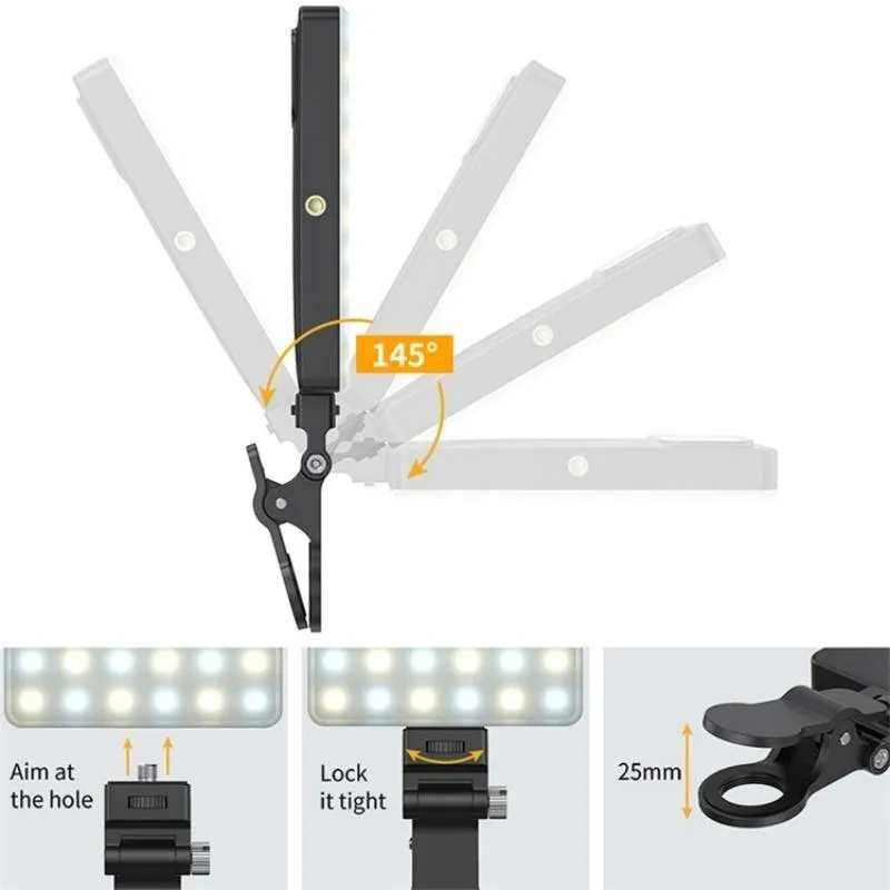 24 Effects Rgb Pocket Fill Light for Mobile Devices