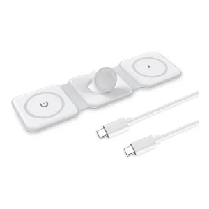 3-in-1 Foldable Magnetic Wireless Charging Station, Foldable Wireless Charging Pad