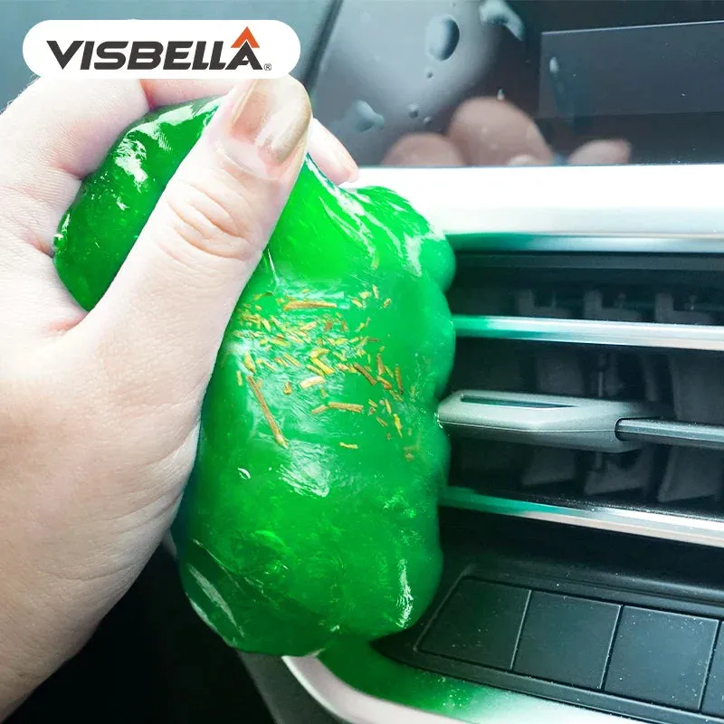 3Pc Car Vent Dust Cleaning Gel Reusable Magic Cleaner