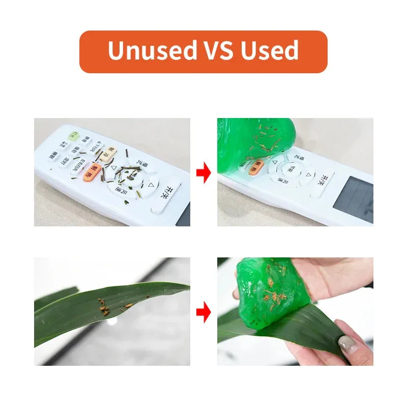 3Pc Car Vent Dust Cleaning Gel Reusable Magic Cleaner