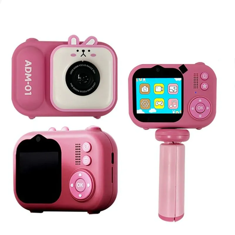 48MP Dual Lens Kids Digital Camera with 2.4" IPS Screen & 32GB TF Card | Blue Fox | With 64GB TF Card | Pink Bunny