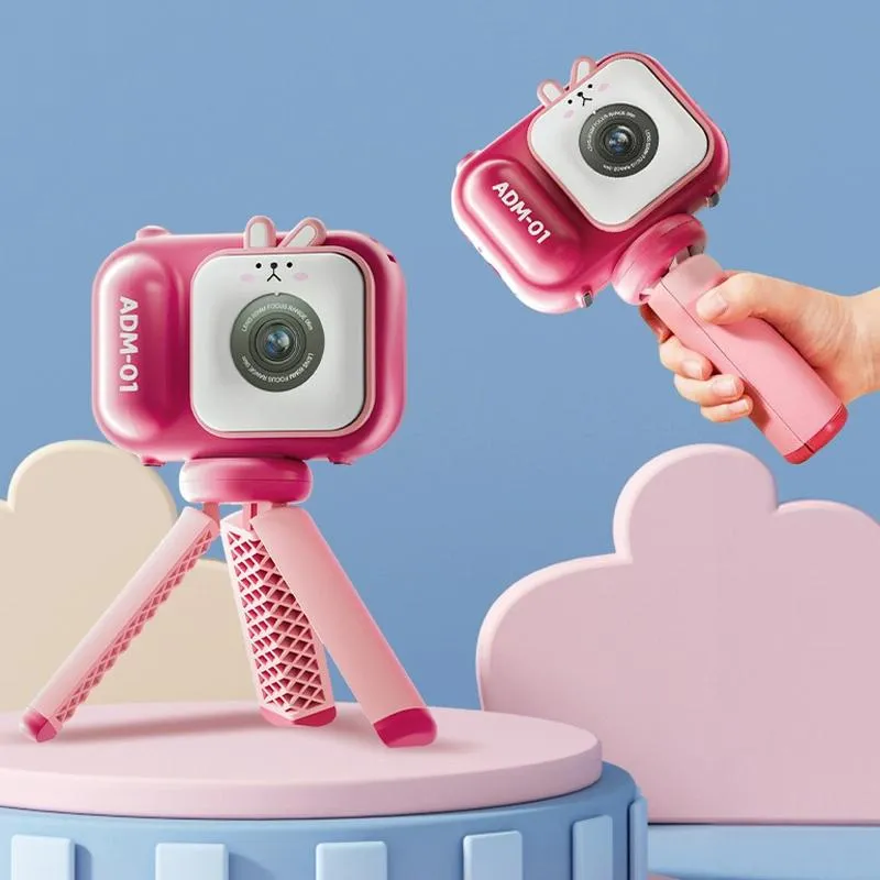 48MP Dual Lens Kids Digital Camera with 2.4" IPS Screen & 32GB TF Card | Blue Fox | With 64GB TF Card | Pink Bunny