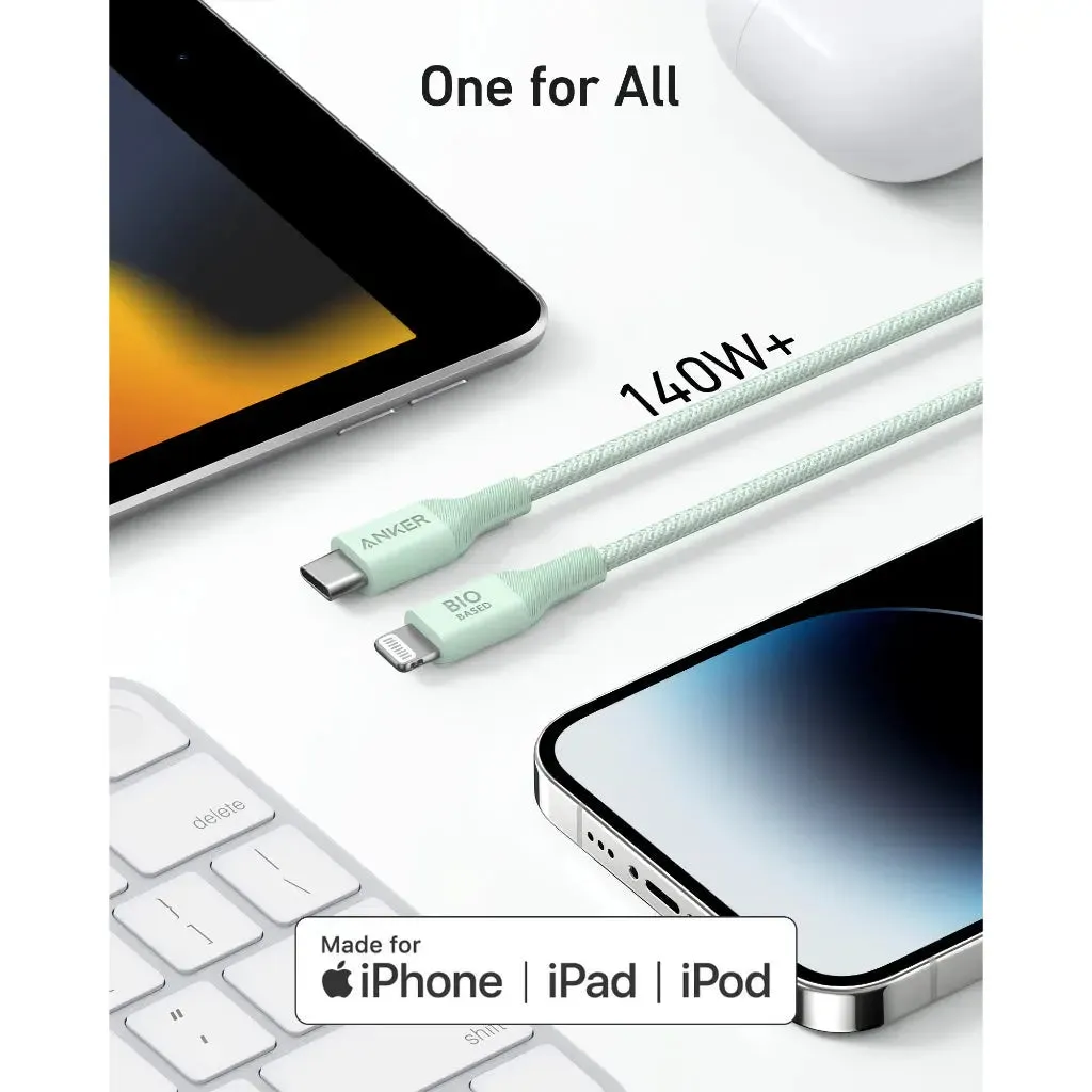 Anker 542 PowerLine USB C to Lightning Cable [MFi Certified] Fast Charging 60W 6ft Cable A80B6