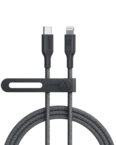 Anker PowerLine 542 USB-C to Lightning (Bio-Nylon) (1.8m/6ft) -Black