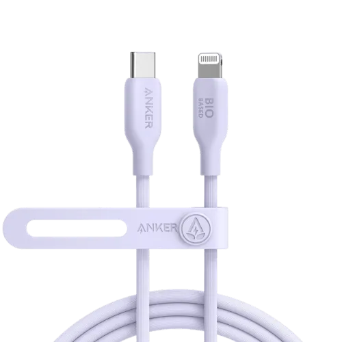 Anker PowerLine 542 USB-C to Lightning Cable (Bio-Based) (0.9m/3ft) -Violet