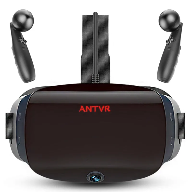 ANTVR VR Headset 2K Virtual Reality 3D Glasses For PC Work with SteamVR Cyclop 5.5"Dual OLED Helmet virtual pc glasses