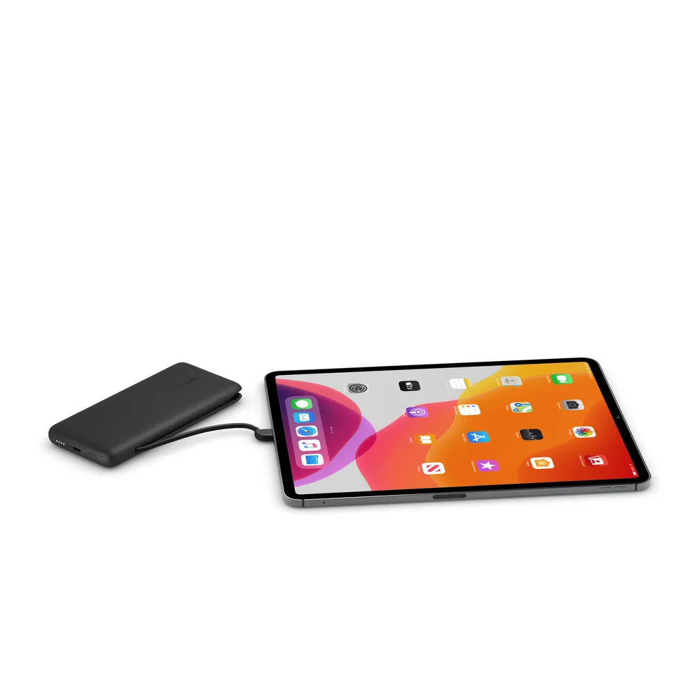 BELKIN Boost Charge 10K PD Power Bank with Integrated Lightning   USB-C - Black