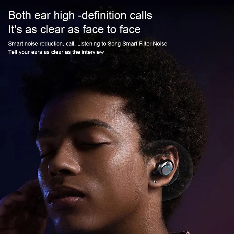 Black True Wireless Bluetooth Earbuds