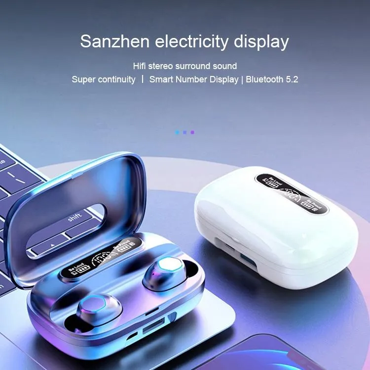 Black True Wireless Bluetooth Earbuds