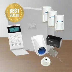Bosch Solution 3000 Alarm System, 3 x Quad Detectors   Icon Code pad