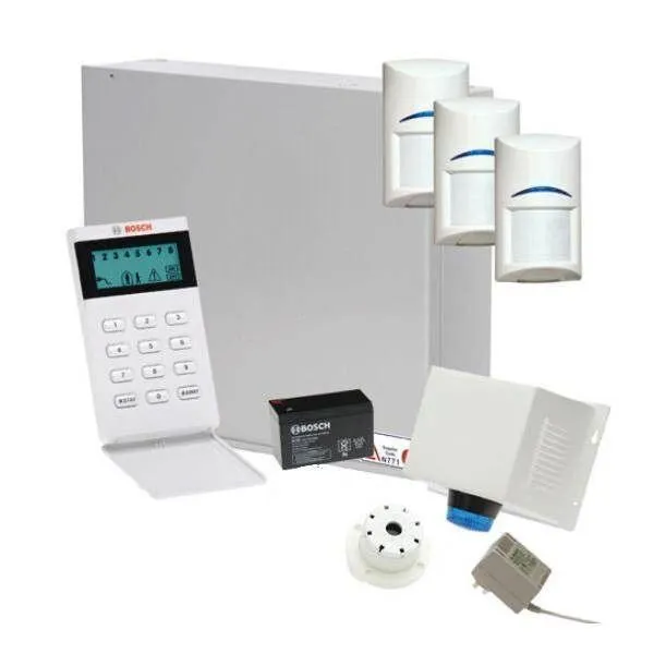 Bosch Solution 3000 Alarm System, 3 x Quad Detectors   Icon Code pad