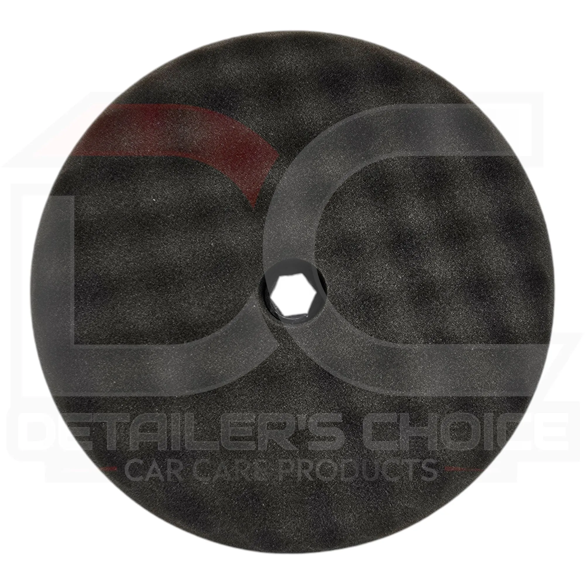 Buff and Shine 8" - 820SP 8" Black Finishing Waffle Foam Double Sided Snap Pad