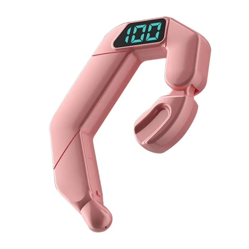 Digital Display Bone Conduction Bluetooth Headset - Sporty Design