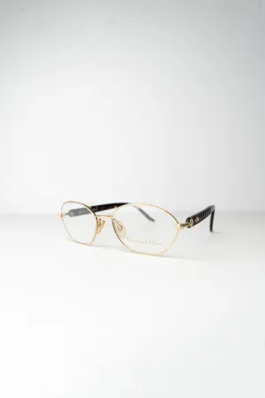 Dior Gold Quilted Glasses
