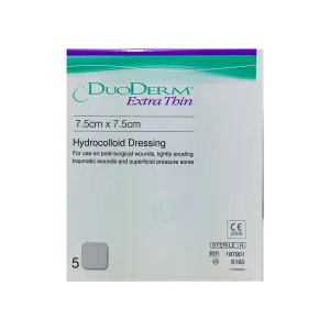 DuoDerm Extra Thin 7.5cm x 7.5cm 5 Dressing