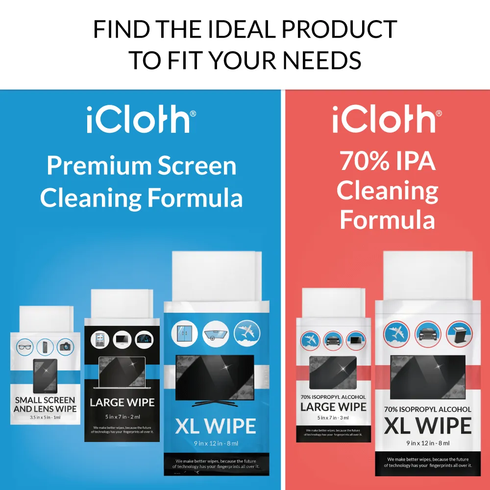 iCloth XL Screen and Lens Cleaner