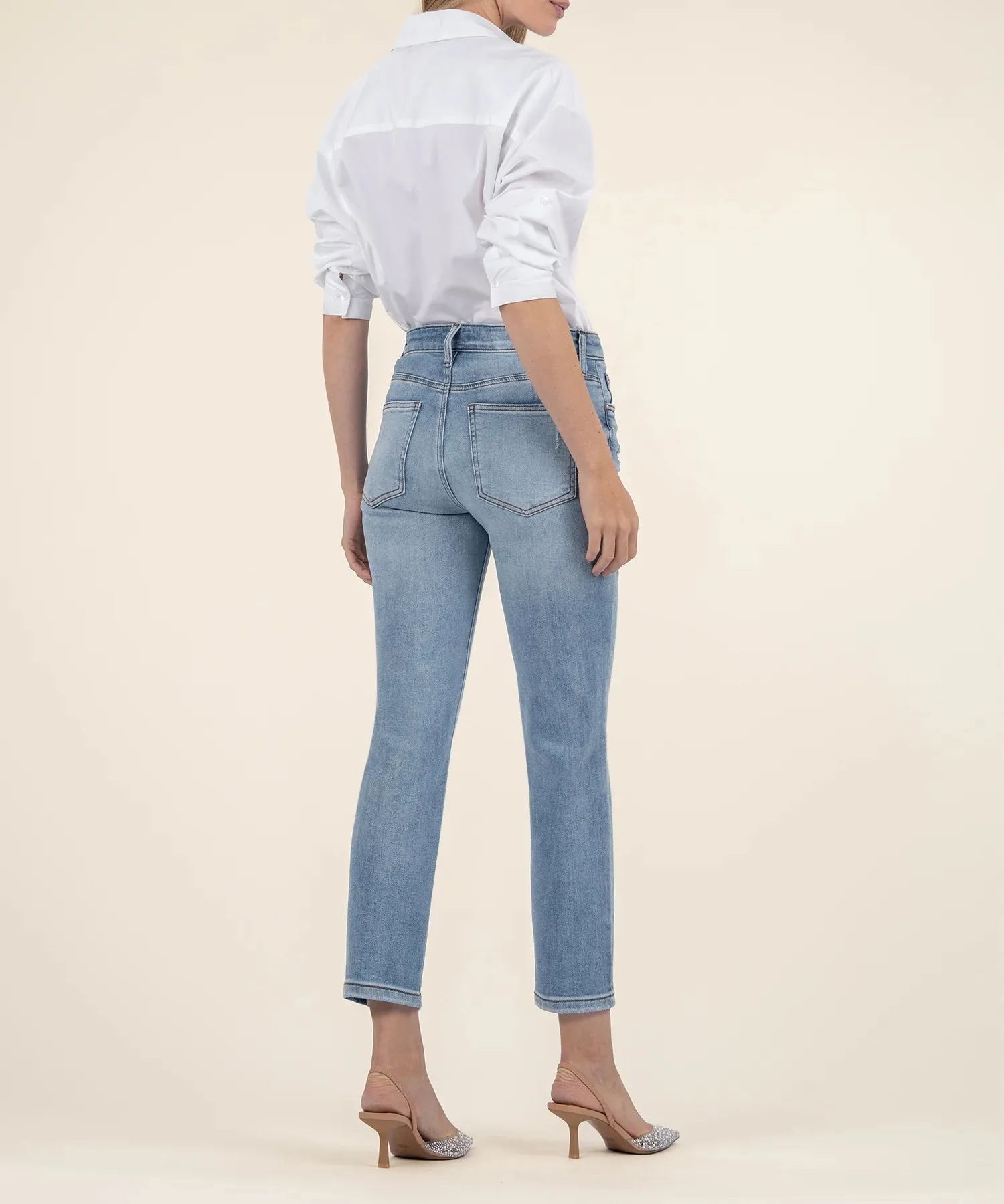 Kut From The Kloth Rachael High Rise Fab Ab Mom Regular Hem In Recognition
