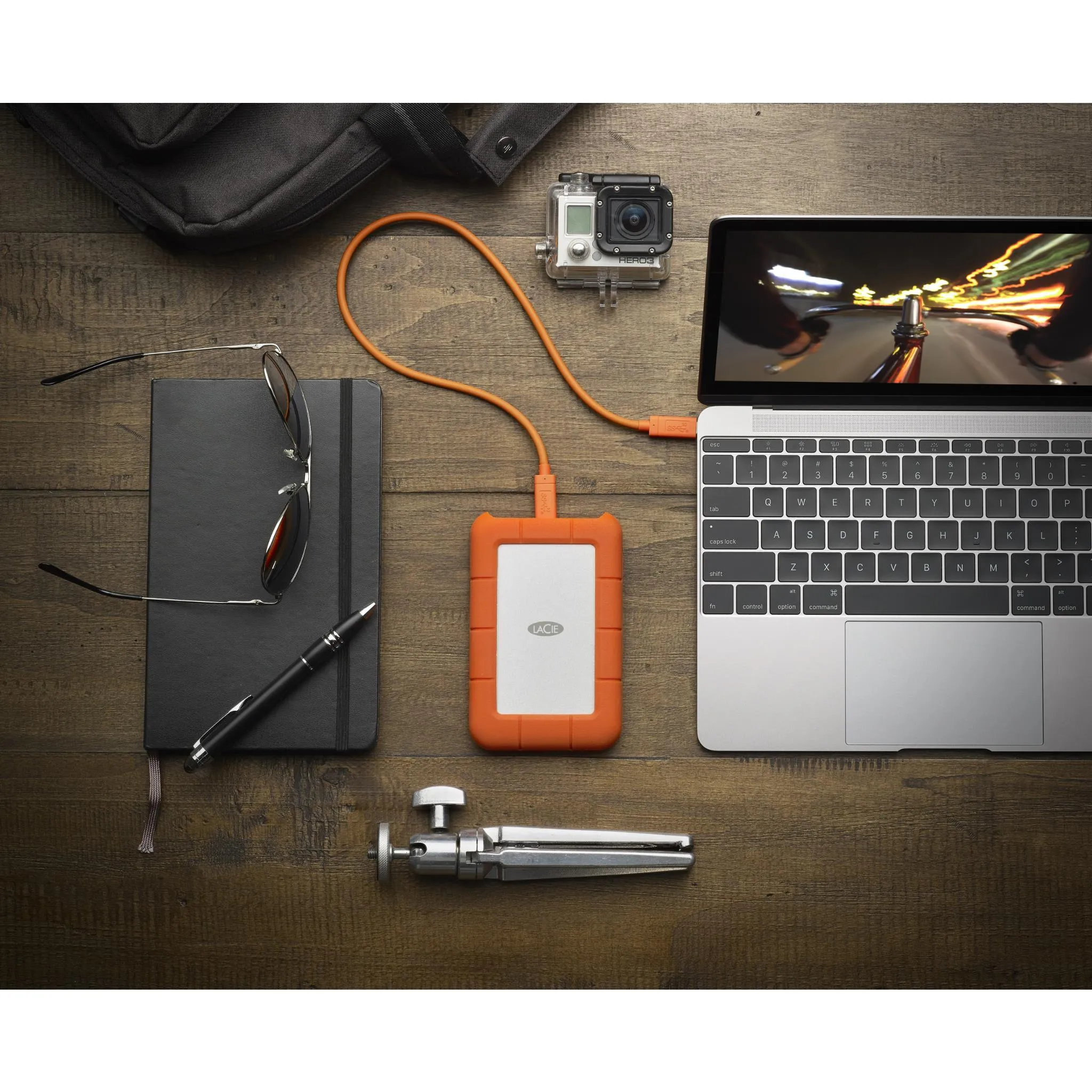 LaCie Rugged 2TB USB-C Portable Rugged Drive