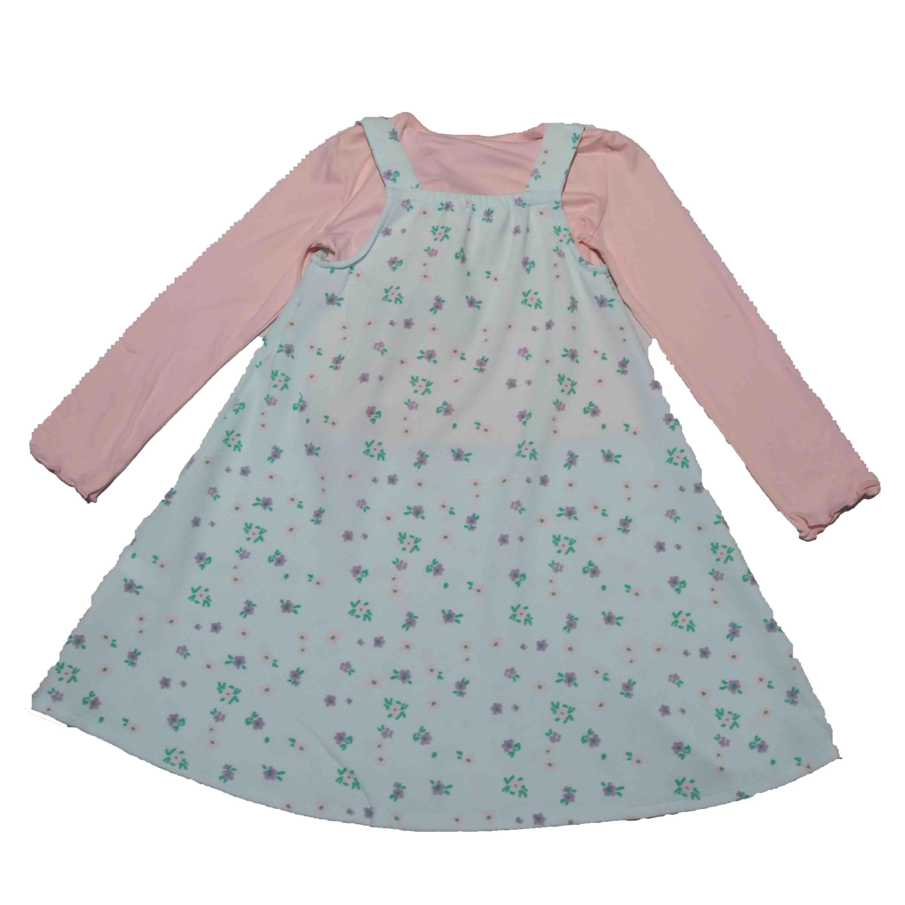 Lilac 2 Pc Dress Tshirt Set With Accessories