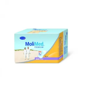 MoliMed Bladder Control Pad 17 Inch Length Heavy Absorbency Polymer Unisex Disposable 6 Bags of 14