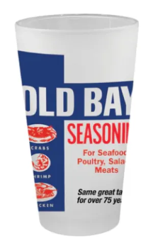 OLD BAY Label Pub Glass