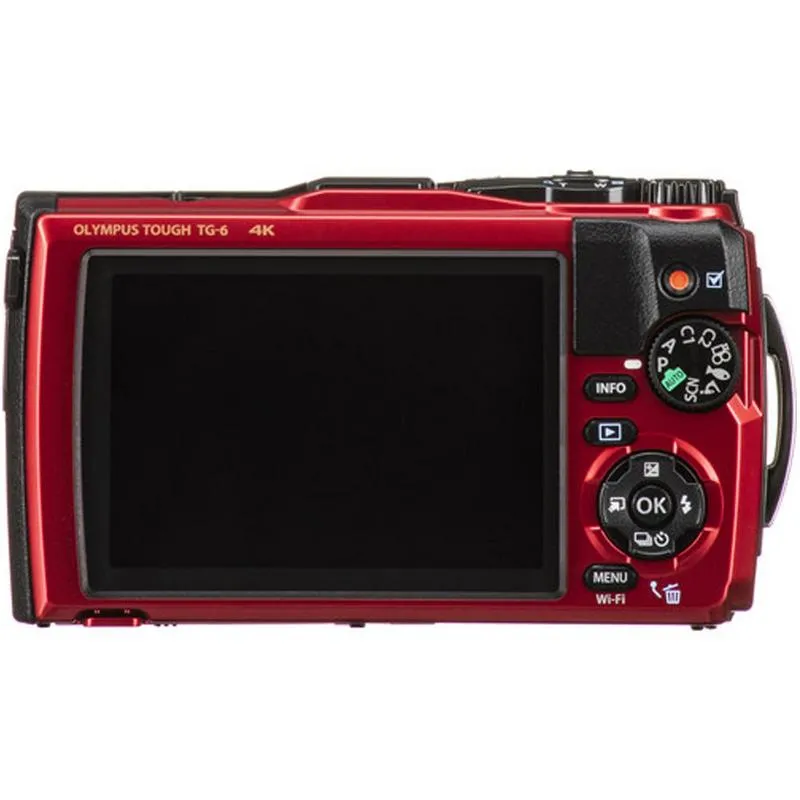 OLYMPUS Tough TG-6 12MP  Water, Crush, Shock, Freeze & Dustproof Digital Camera Red