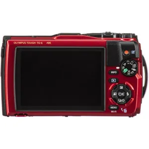 OLYMPUS Tough TG-6 12MP  Water, Crush, Shock, Freeze & Dustproof Digital Camera Red