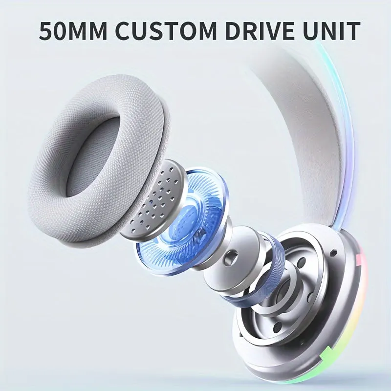 ONIKUMA Professional Wired Gaming Headset Gamer For PC PS4 with RGB Light Noise Cancel Mic Stereo Earphone Surround Sound for Xbox PS5 Computer Games