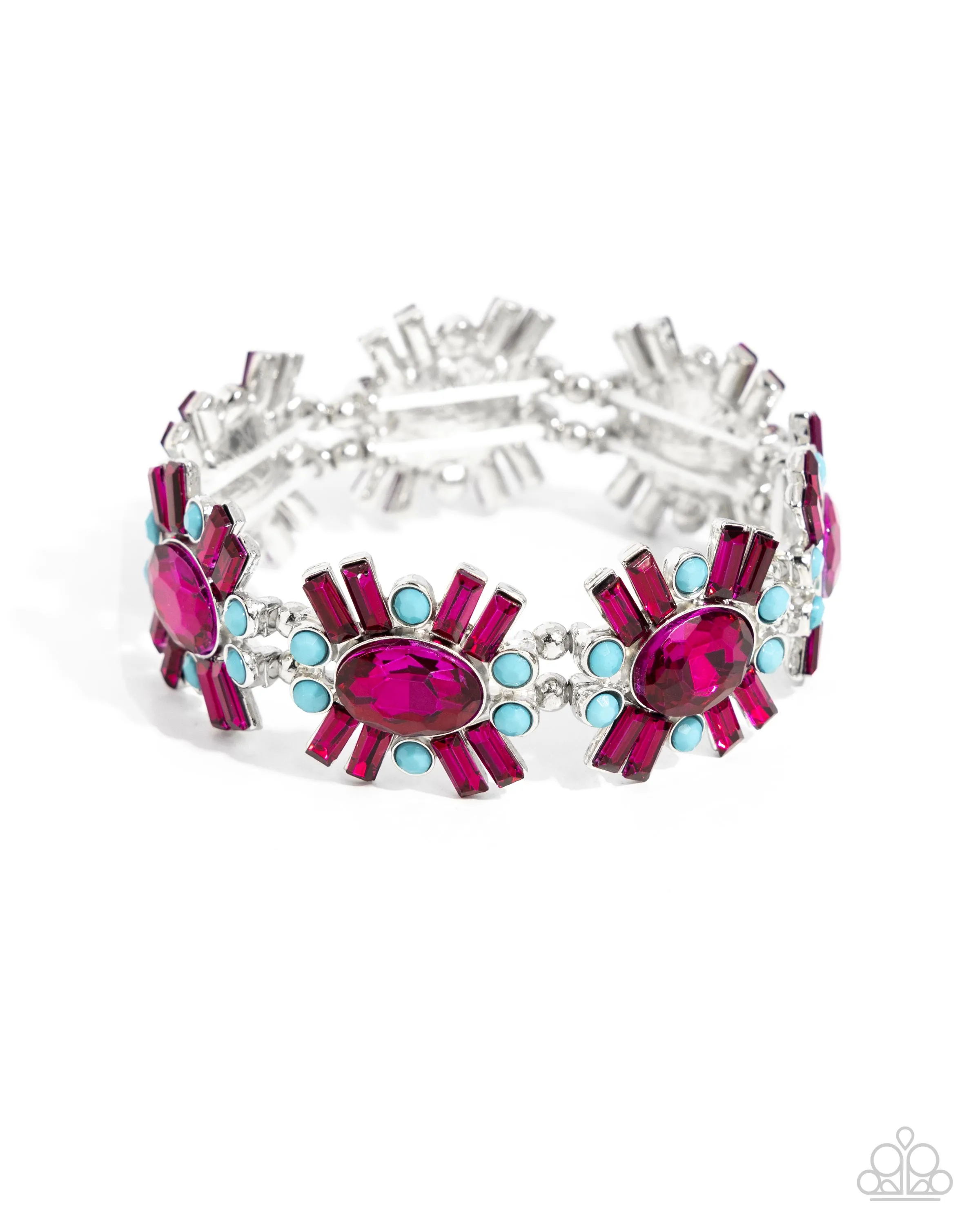 Open Door Jewelry - Bewildering Bling - Pink Bracelet - Paparazzi Accessories