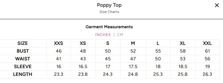 Poppy Top - Fairway Green Monogram