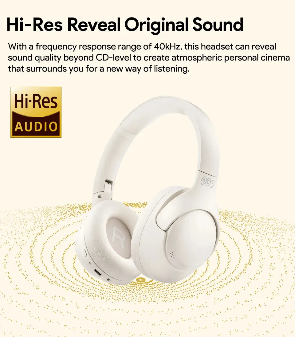 QCY H3 ANC Wireless Headphones Bluetooth 5.4