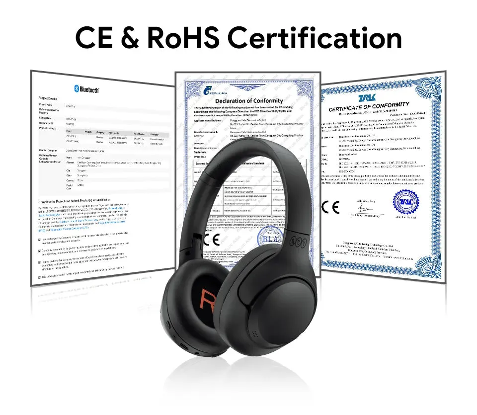 QCY H3 ANC Wireless Headphones Bluetooth 5.4