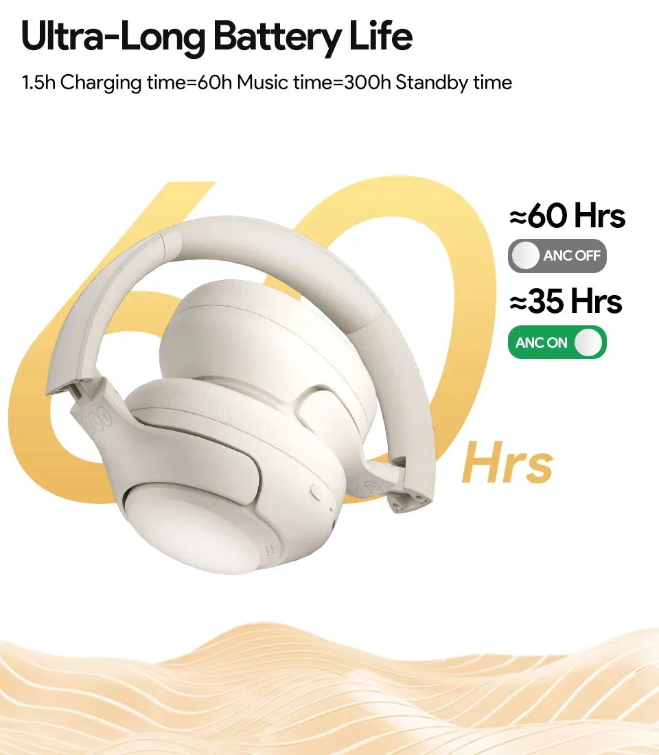 QCY H3 ANC Wireless Headphones Bluetooth 5.4