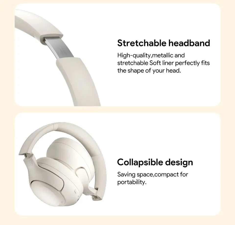 QCY H3 ANC Wireless Headphones Bluetooth 5.4