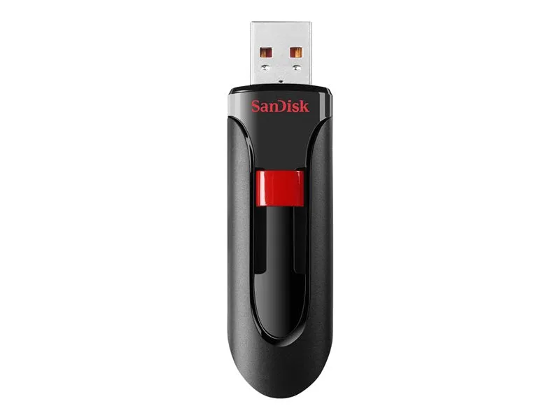 Sandisk Cruzer Glide - Usb Flash Drive - 32 Gb - Usb 2.0 - Black, Red