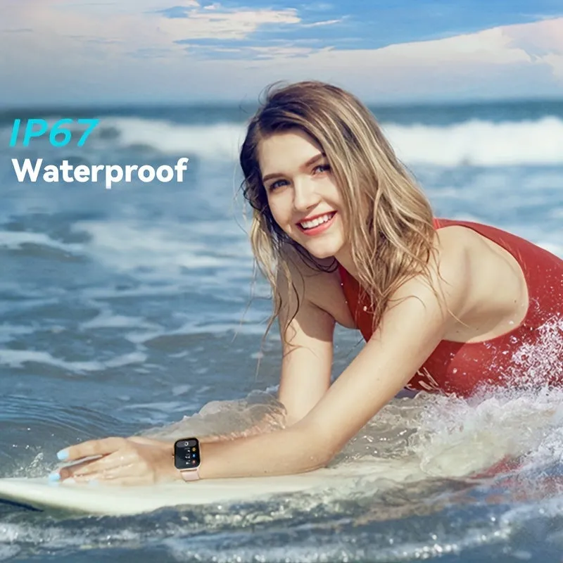 Smart Watch For Men Women (Answer/Make Calls), 4.98cm HD Touch Screen Fitness Watch, 112 Sports Modes, IP67 Waterproof Activity Trackers Compatible With Android IOS