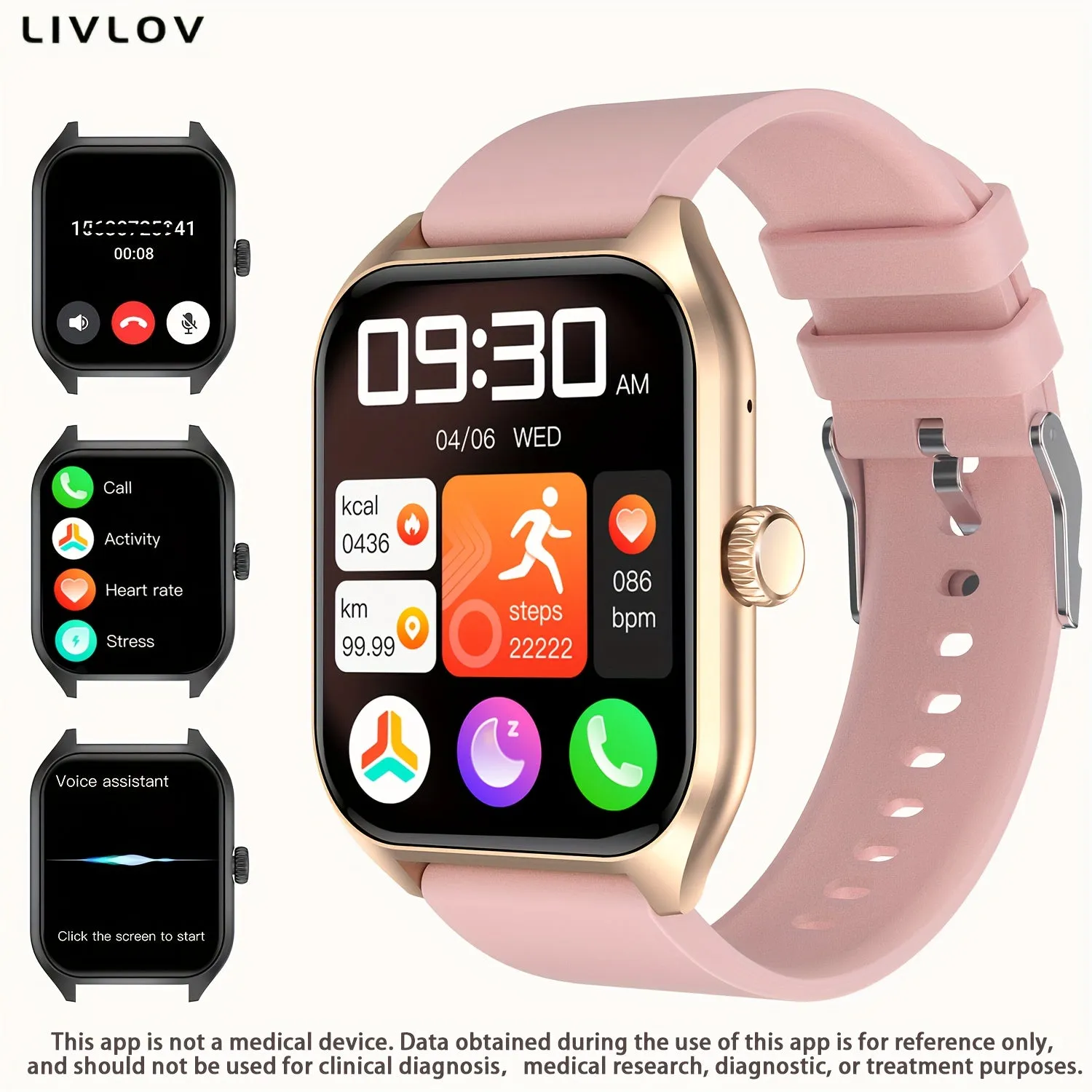 Smart Watch For Men Women (Answer/Make Calls), 4.98cm HD Touch Screen Fitness Watch, 112 Sports Modes, IP67 Waterproof Activity Trackers Compatible With Android IOS