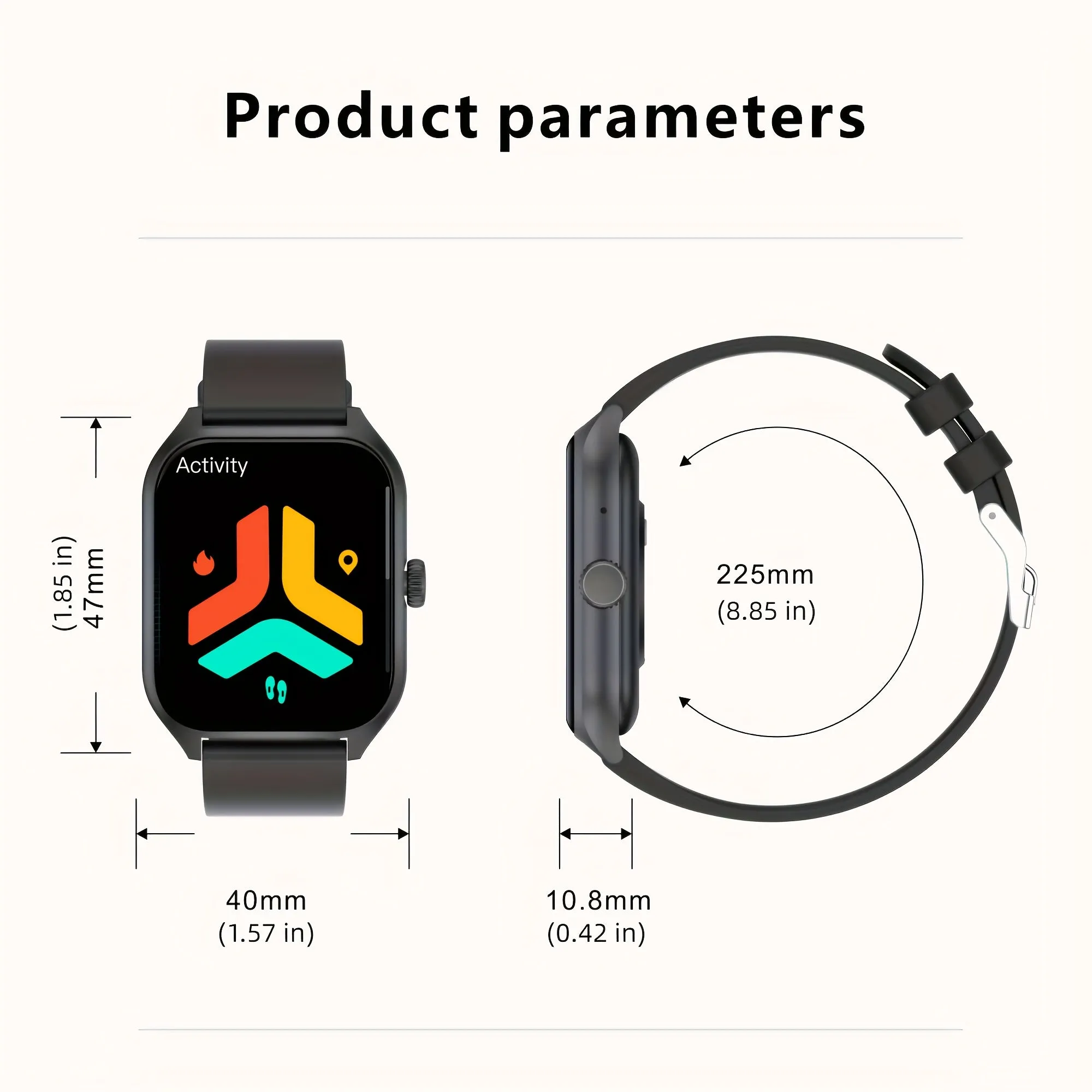 Smart Watch For Men Women (Answer/Make Calls), 4.98cm HD Touch Screen Fitness Watch, 112 Sports Modes, IP67 Waterproof Activity Trackers Compatible With Android IOS