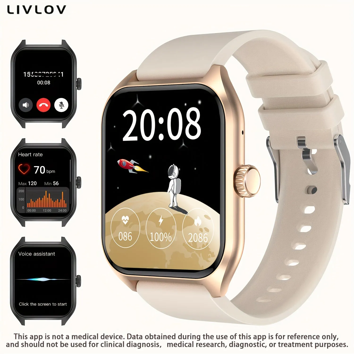 Smart Watch For Men Women (Answer/Make Calls), 4.98cm HD Touch Screen Fitness Watch, 112 Sports Modes, IP67 Waterproof Activity Trackers Compatible With Android IOS