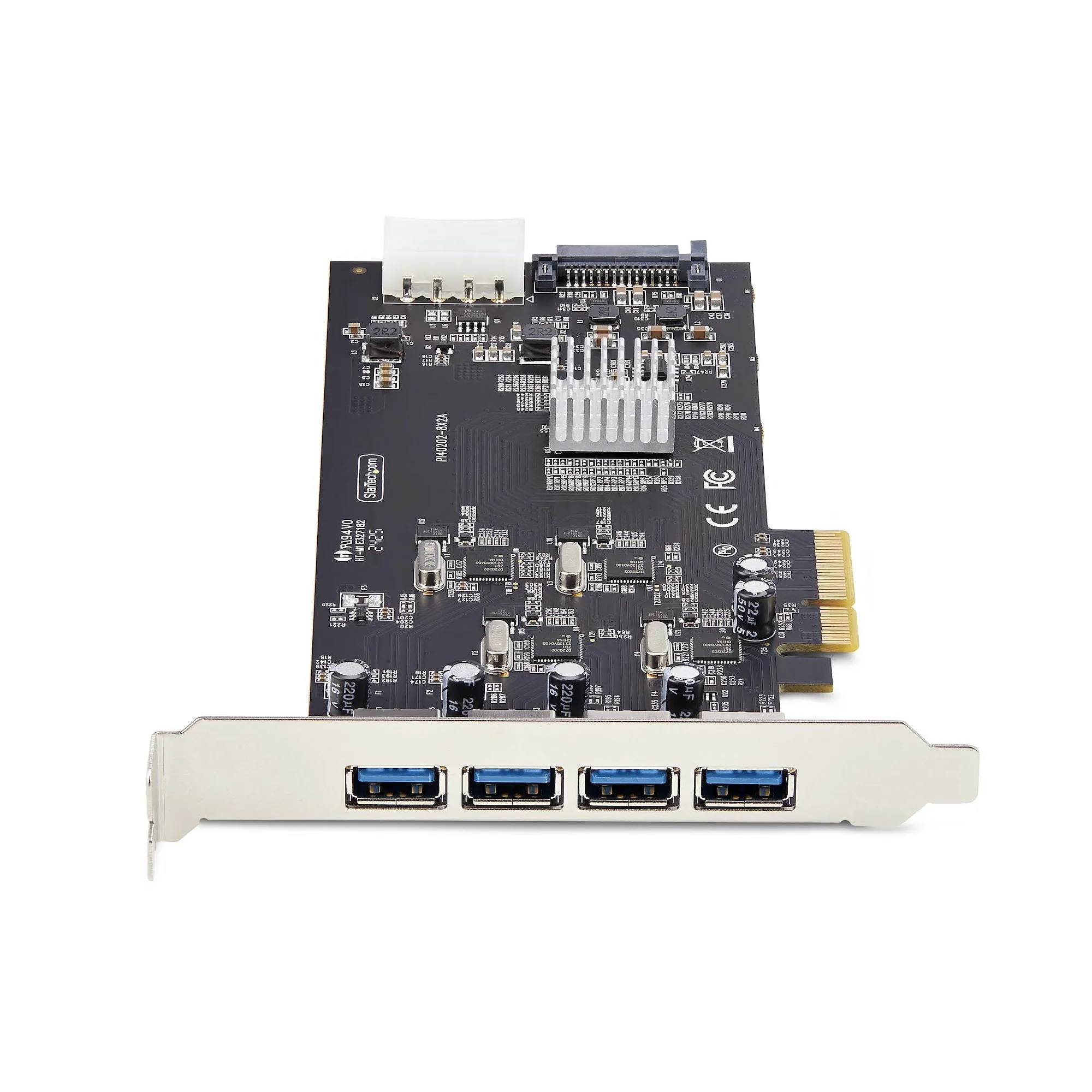 Startech.Com 4-Port Usb-A Pcie Card, Usb 3.2 5Gbps, 4X Usb Controllers - Usb Adapter - Pcie 2.0 X4 - Usb 3.2 Gen 1 X 4