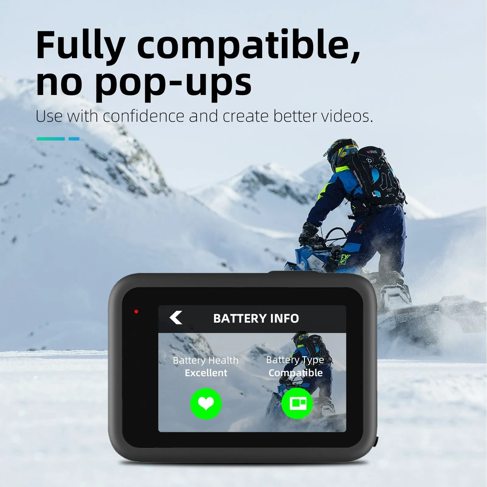 TELESIN Battery For GoPro Hero 10 11 1750 mAh