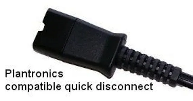 U10P-S Cords for ALL Plantronics QD Compatible Headsets on Yealink, Snon, Grandstream Phones