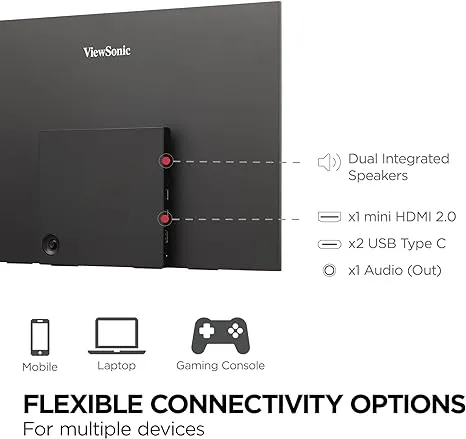 ViewSonic VX1655-4K: Portable OLED Monitor for Stunning Visuals On-the-Go