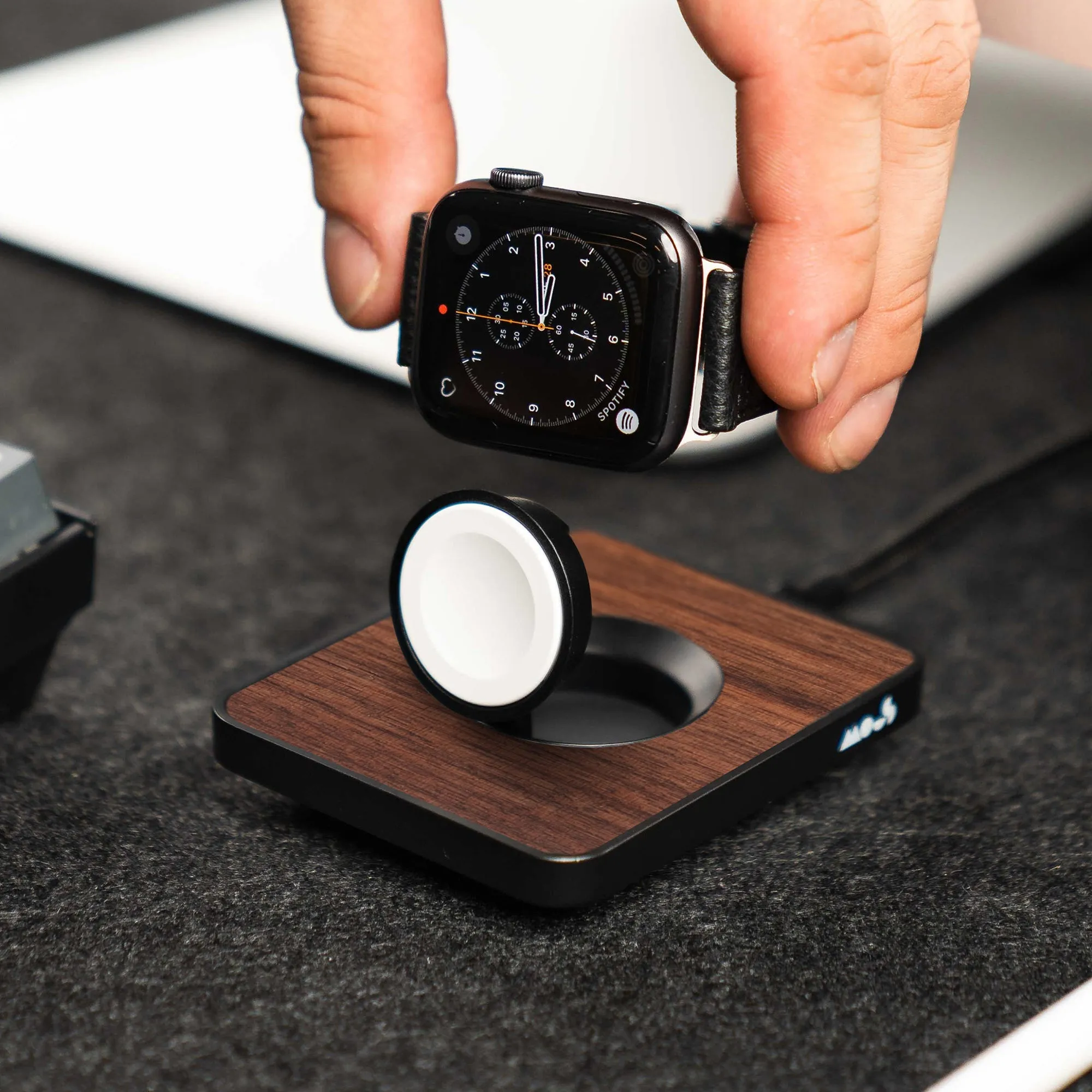 Walnut Elevated Apple Watch® Charger