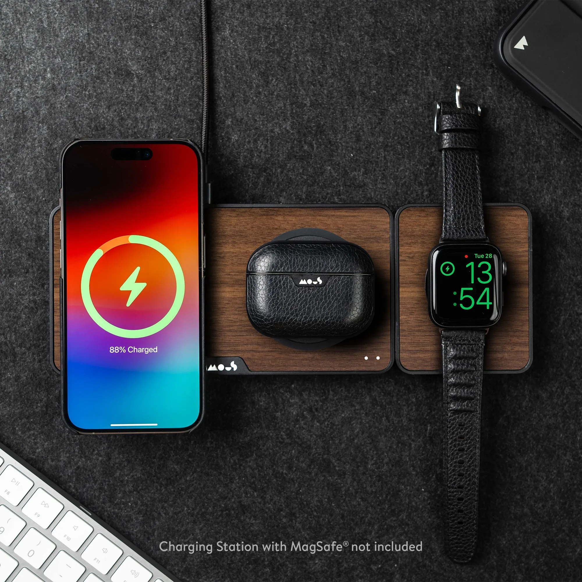Walnut Elevated Apple Watch® Charger