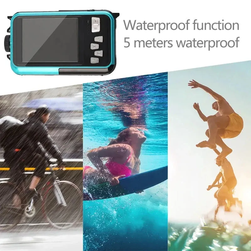 Waterproof Digital Double Screen Camera