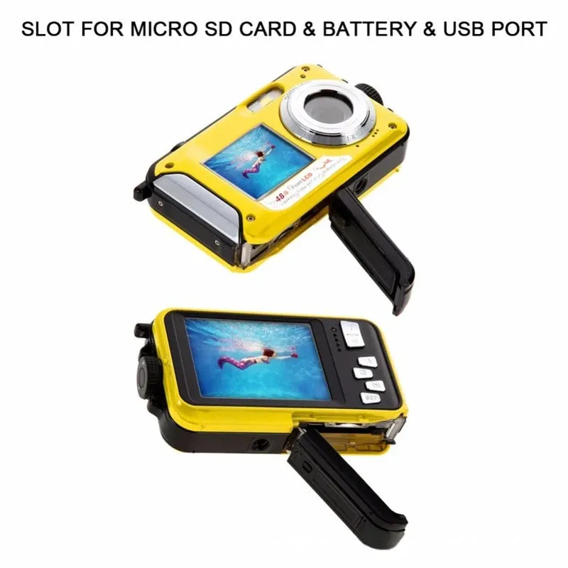 Waterproof Digital Double Screen Camera