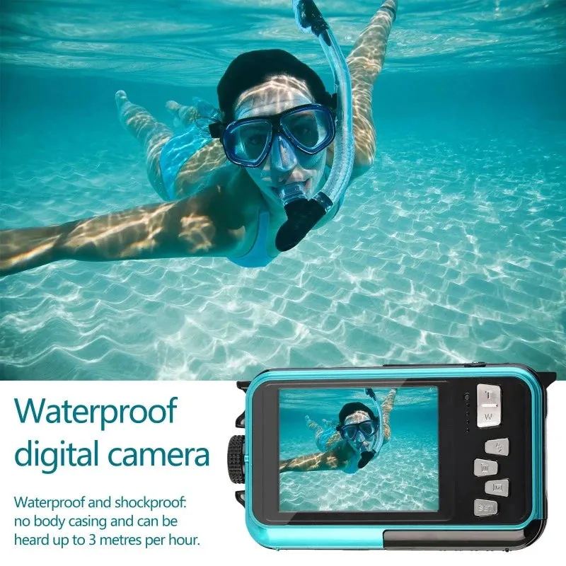 Waterproof Digital Double Screen Camera